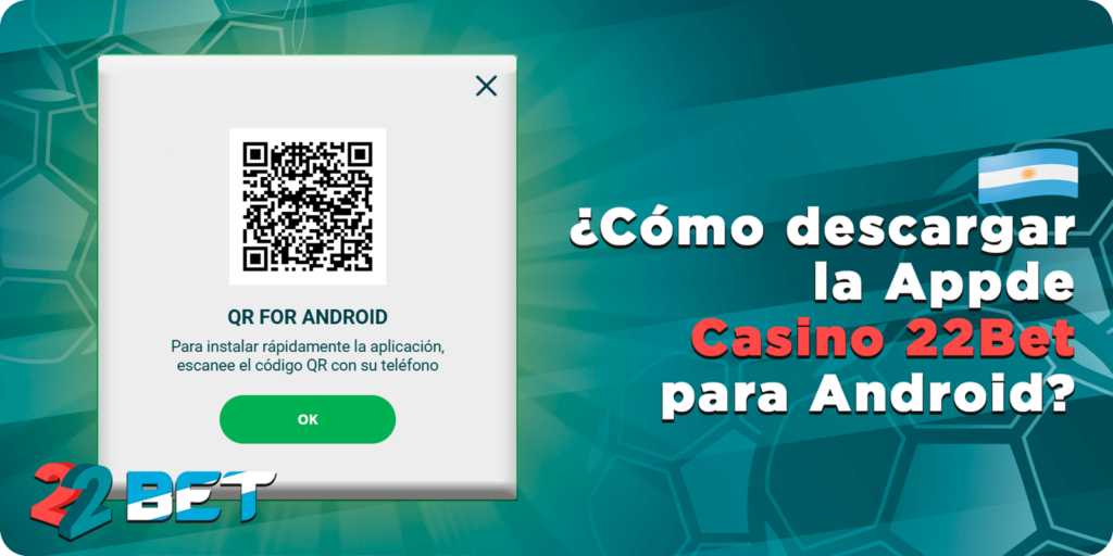 ¿Cómo descargar la App de Casino 22Bet para Android?